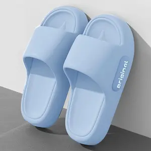 Sandal pasangan gaya Korea , bahan EVA, sol tebal lembut dan tahan lama, anti selip dan anti bau, sandal rumah dengan berbagai pilihan warna