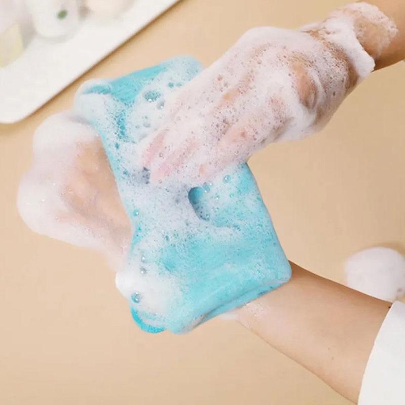 Product Introduction of ตาข่ายตีฟองสบู่, หลายชั้น, สำหรับทำความสะอาดใบหน้าและร่างกาย, ฟองตาข่ายโฟม, พร้อมกระเป๋าบับเบิ้ล, H6H5 และ H5Y4 38