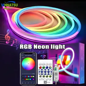 Vinnatsu Lampu LED Warna-warni Lampu LED Strip Selang Lampu Lampu Hiasan Taman Outdoor Dengan Music Lampu Dekoratif Natal Ramadhan