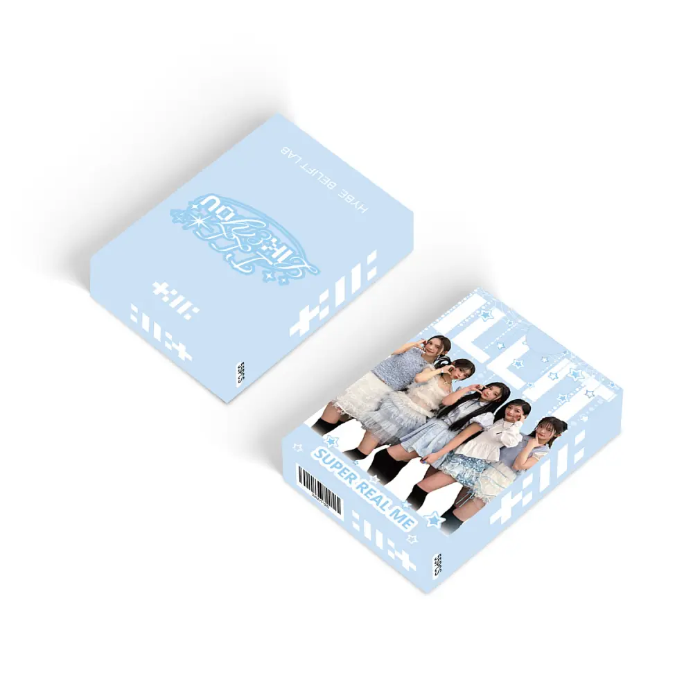 YANEN 55Pcs ILLIT Group Lomo Cards K-pop Girl Group Holographic YANEN 55Pcs ILLIT Group Lomo Cards K-pop Girl Group Holographic