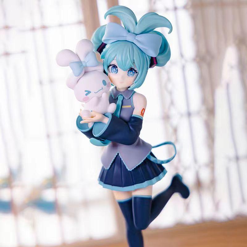 Product Introduction of Wholesale Anime Garage Kits Princess Hatsune Miku White Rabbit Hatsune Standing Posture Cinnamon Model Ornaments 4