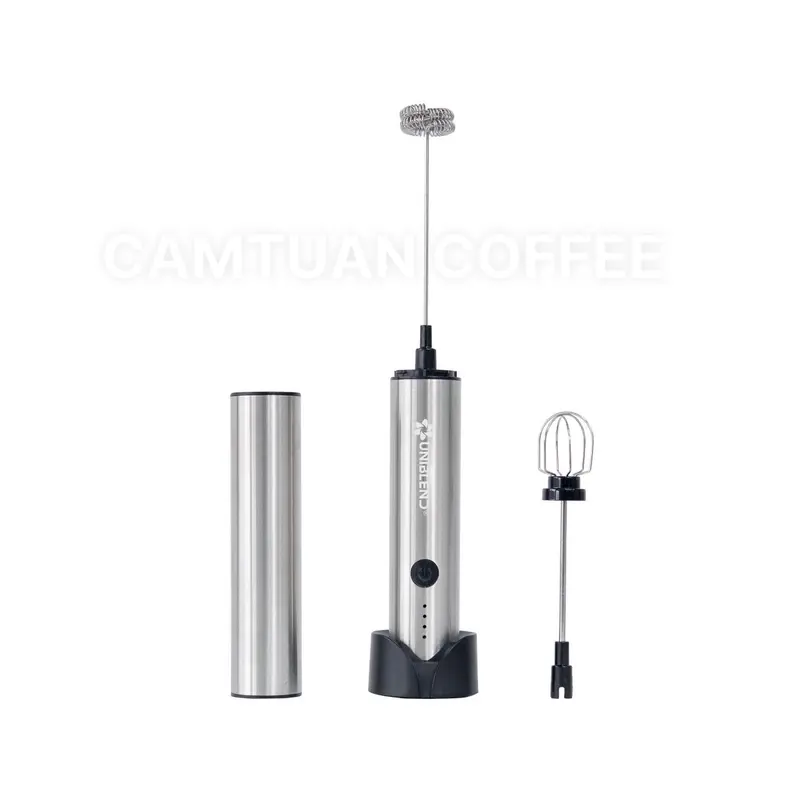 [Bảo hành 12 tháng] Máy tạo bọt cà phê, đánh trứng UNIBLEND DC-201 với 2 đầu đánh 3 tốc độ siêu mạnh, độ bền cao, thiết kế đẹp mắt Máy Đánh Bọt Máy Đánh Trứng 1
