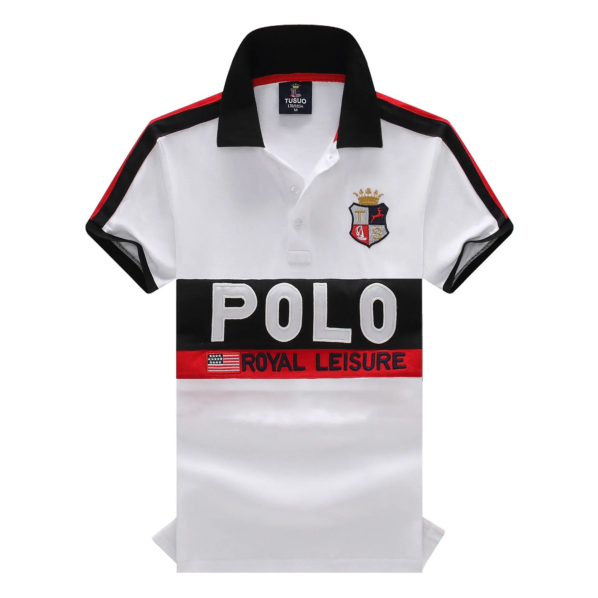 Oversized Collar Shirt Men Luxury Brand Man Short Sleeve Polo Shirt USA Letter Designer Embroidery Sports Men's Tee Shirt Plus Size EU Size 7XL 6XL 5XL 4XL XXXL XXL XL A Cheap Man's Polo Shirt Clothes