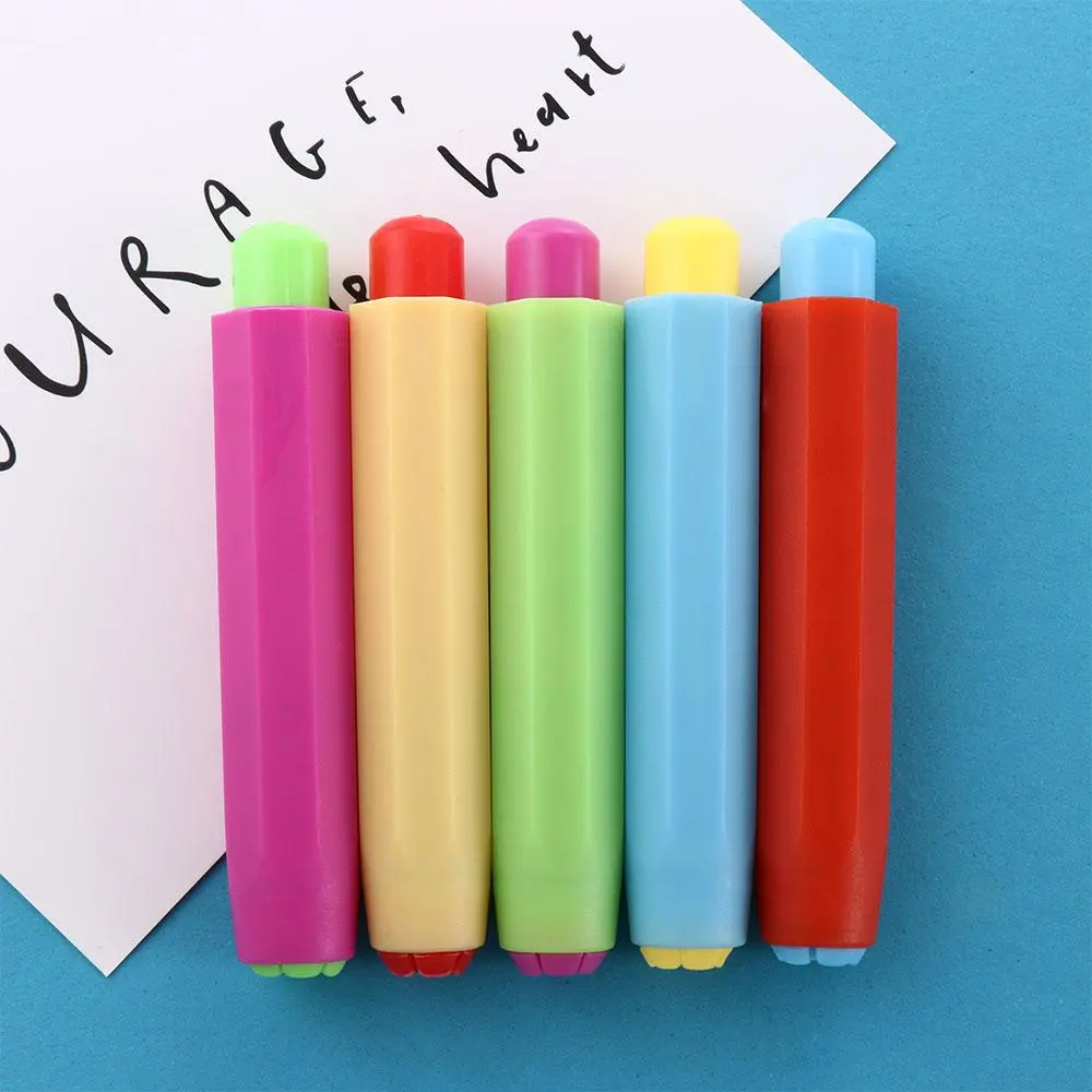 Stationery 5pcs School Supplies Healthy Teaching On Chalkboard Non Dust Clean Non-toxic Chalk Clip Chalk Holder Chalk Accessories