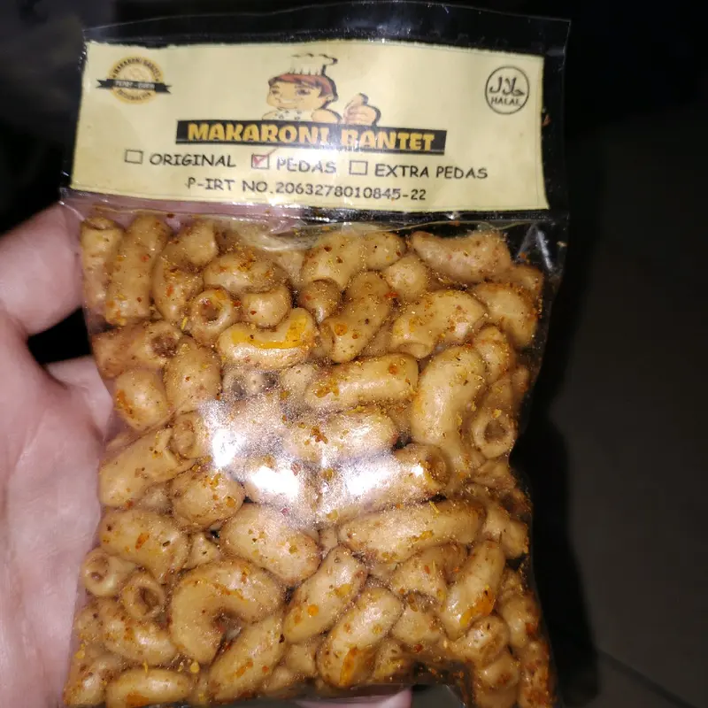 Paket usaha (100 pcs) Makaroni bantet Cap koki/Makaroni bantet Tasikmalaya P. IRT/Makaroni bantet khas Tasikmalaya (Mix) 1