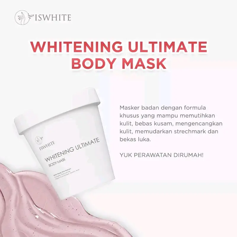 ISWHITE Body Mask Whitening Masker Badan Original 2