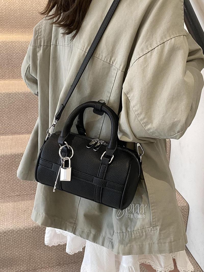 Product Introduction of Women's Elegant Handbag, Fashionable Solid Color Crossbody Bag for Daily Used, Casual Trendy Versatile High-quality Daily Commuting Bag 8
