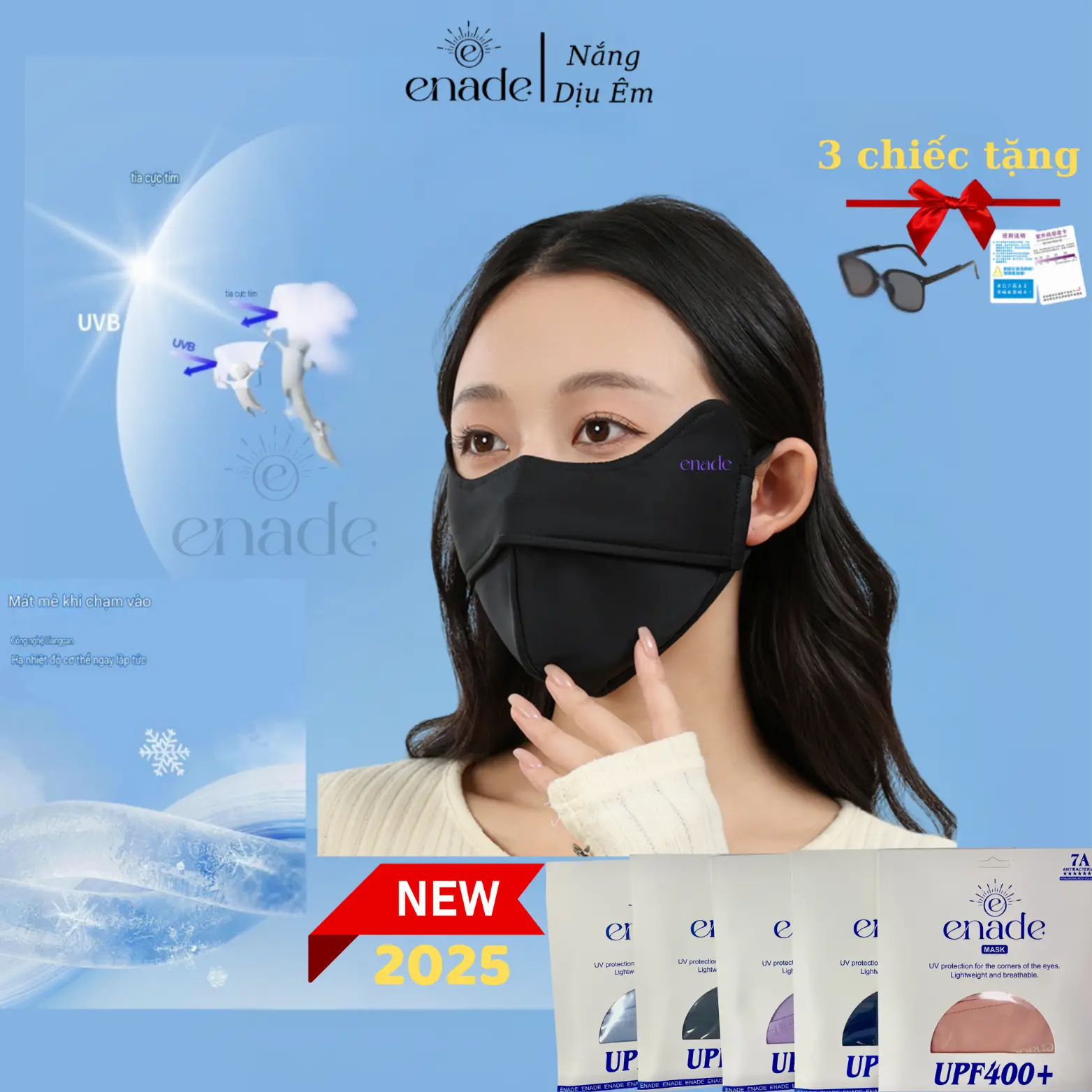 [2 Lớp] Khẩu Trang Chống Tia Uv - Chống Nắng, Phù Hợp Cho Cả Nam Và Nữ, Phụ Kiện Che Mặt