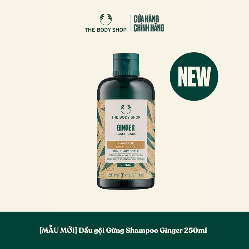 (HSD: 01/2027)[MẪU MỚI] The Body Shop Dầu gội gừng cho da đầu khô, gàu Scalp Care Shampoo Ginger 250ml - Dưỡng Tóc Chăm Sóc Tóc