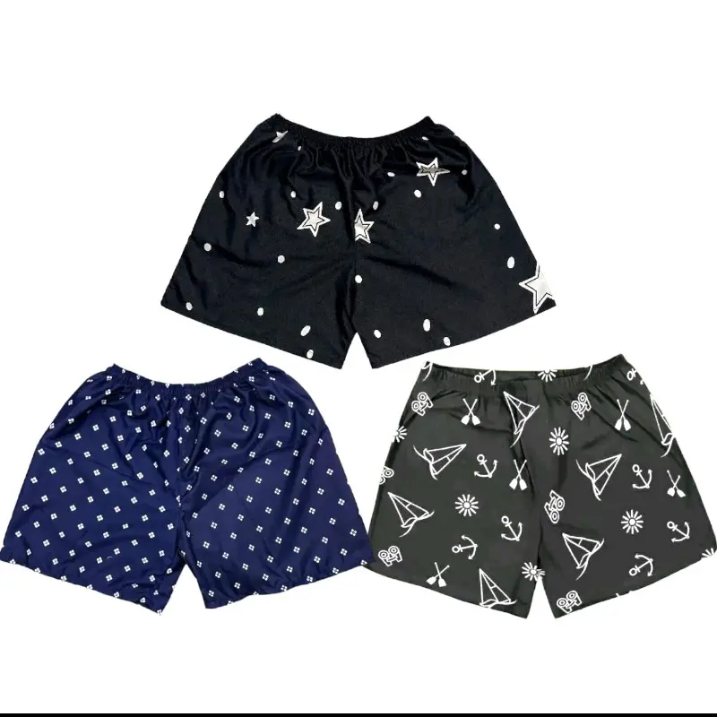 NEW 3 PCS CELANA PENDEK PRIA WANITA UNISEX CELANA SANTAI BAHAN ADEM MOTIF RANDOM Nyaman 3