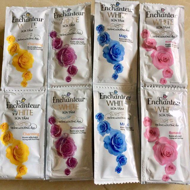 Combo 5 Dây Sữa Tắm Trắng Da, Dưỡng Ẩm Enchanteur White