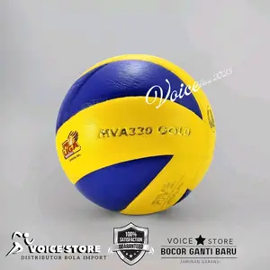 Bola voli volley voly MIKASA MVA 330 SUPER GOLD Original import size 5