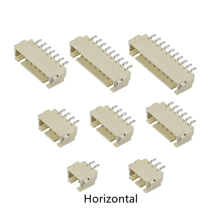 Phích Cắm Đầu Nối Chân Đực, 10 Cái, Tương Thích Với SH / JST / ZH / PH / XH, Khoảng Cách 1.0MM, 1.25MM, 2.0MM, 2.54MM, SMD, Kiểu Dán / Góc Phải, Có Cắm IC 2/3 / 4/5 / 6 / 7 / 8 / 9 / 10 / 12 Chân, Bộ Chuyển Đổi Phích Cắm Ổ Cắm IC 2