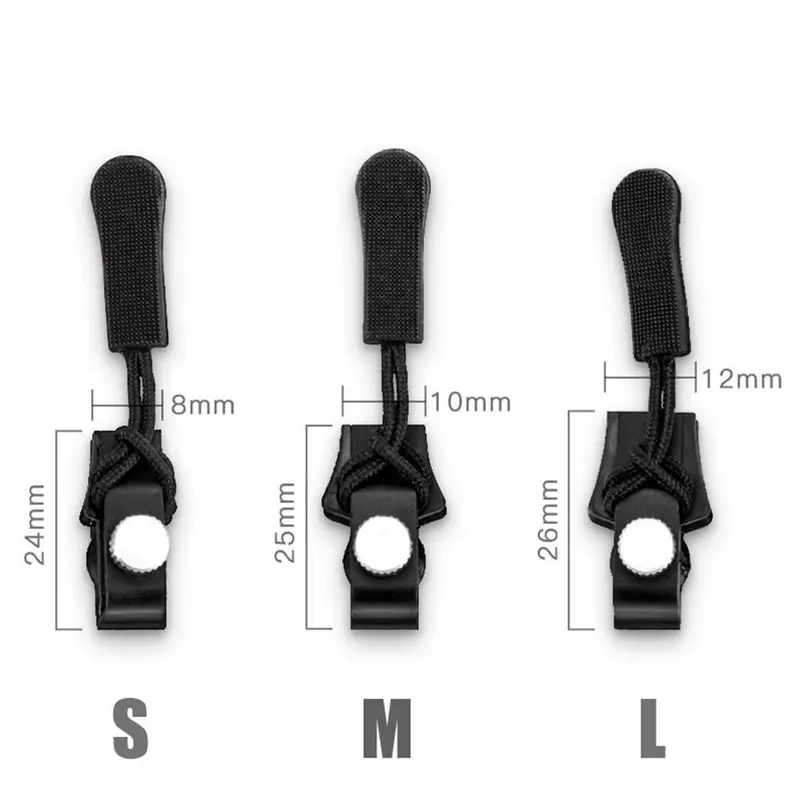 COD 12PCS Kepala Ritsleting / Resleting / Zipper Lock Rep Fix Emergency Zipper Retsleting/ Instant Zipper Puller Universal 10pcs jaket tali 5