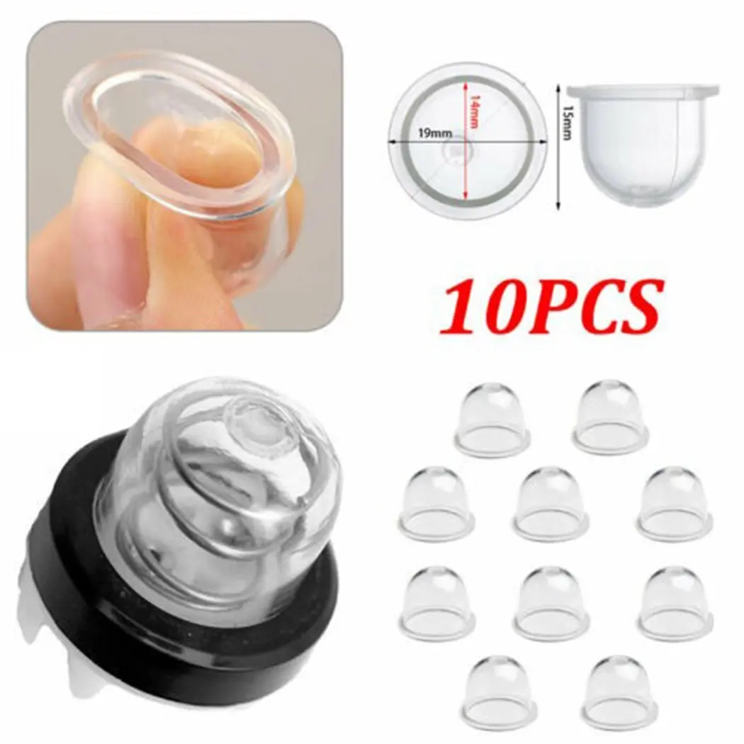10pcs Fuel Pump Carburetor Oil Bubble Primer Bulb Petrol Primer Strimmer Fuel Bulb Pump For Hedge Strimmers Trimmer Chainsaws