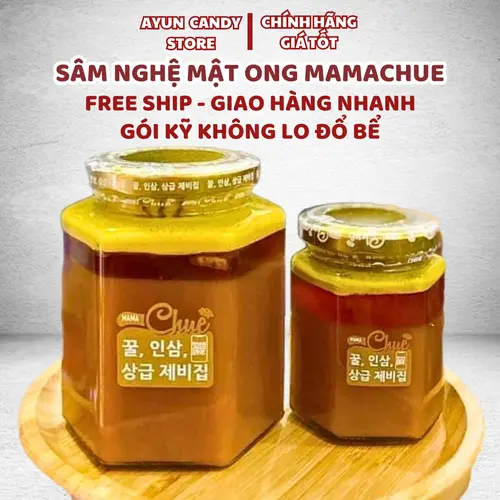 SÂM NGHỆ MẬT ONG MAMACHUE HỦ 500G TẶNG KÈM HỦ 200G - ĐỒ ĂN VẶT - MẬT ONG - SÂM NGHỆ HÀN QUỐC