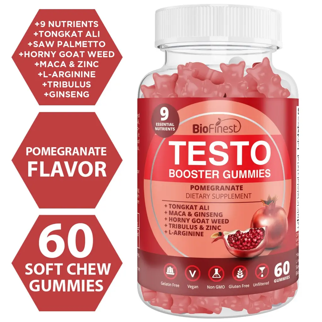 Biofinest Testo Booster Gummy Supplement Tongkat Ali Maca Horny Goat ...