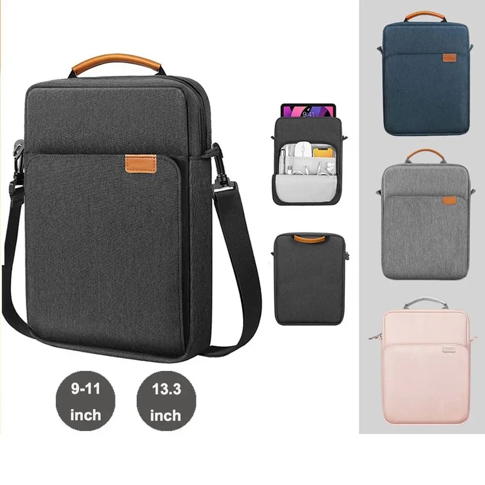 Beg Bahu Messenger Komputer Riba Perniagaan, 9-11 / 13.3 inci, Sarung Tablet, Penyimpanan Beg Tangan, Untuk iPad dan Galaxy Tab Laptop Bags