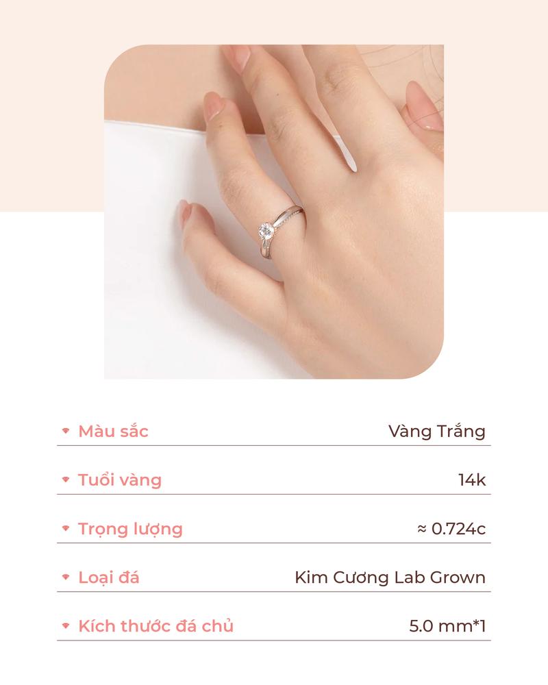 Product Introduction of Nhẫn cầu hôn vàng tây 14K NDINO271LDIA Huy ThanhJewelry 2