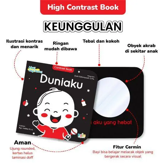 High Contrast Bayi Pintar Duniaku - High Contrast Book 8