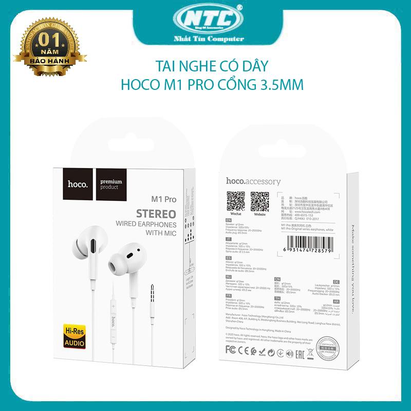  Tai nghe nhét tai Hoco M1 Pro cổng 3.5  Màu ngẫu nhiên  - Nhất Tín Computer 