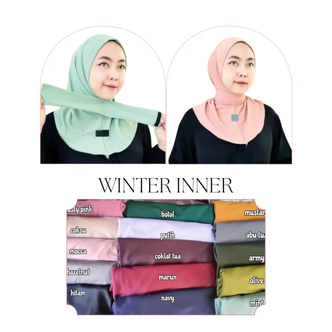 JILBAB WINTER INNER KERUDUNG BAHAN JERSY