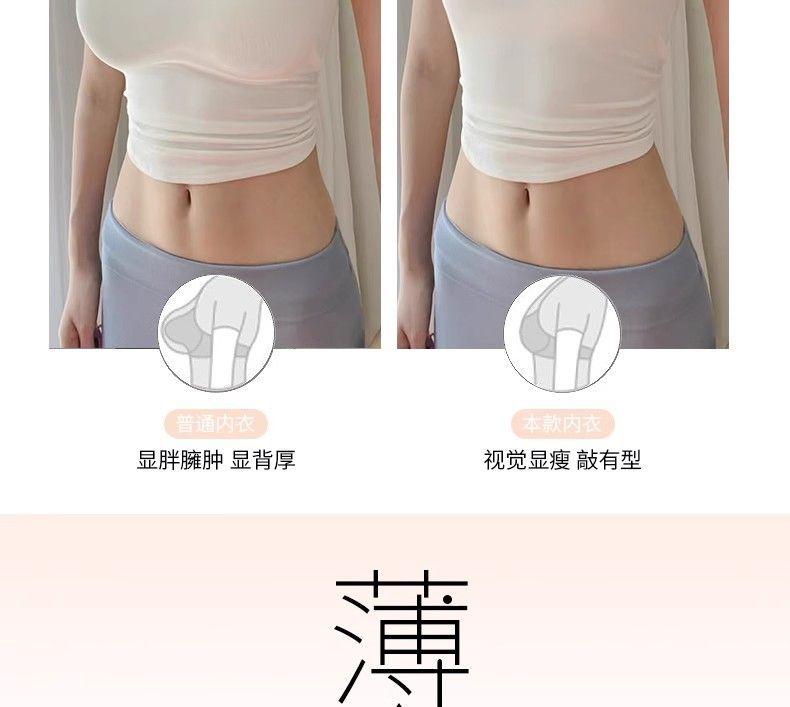 Product Introduction of Bra, Minimizing Bra for Large Bust, Lingerie, Women, Comfort, Basic, Minimalist, Seamless Lift Bra, Side Support, Anti-Sagging, Strapless Bustier with Bunny Ear Cups, Plus Size 16