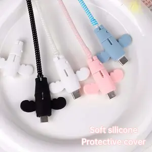 【COD】Model terbaru 2026 Pelindung Kabel Data Little Angel Anti Patah, Casing Pelindung Kabel Pengisian Daya Silikon Lembut