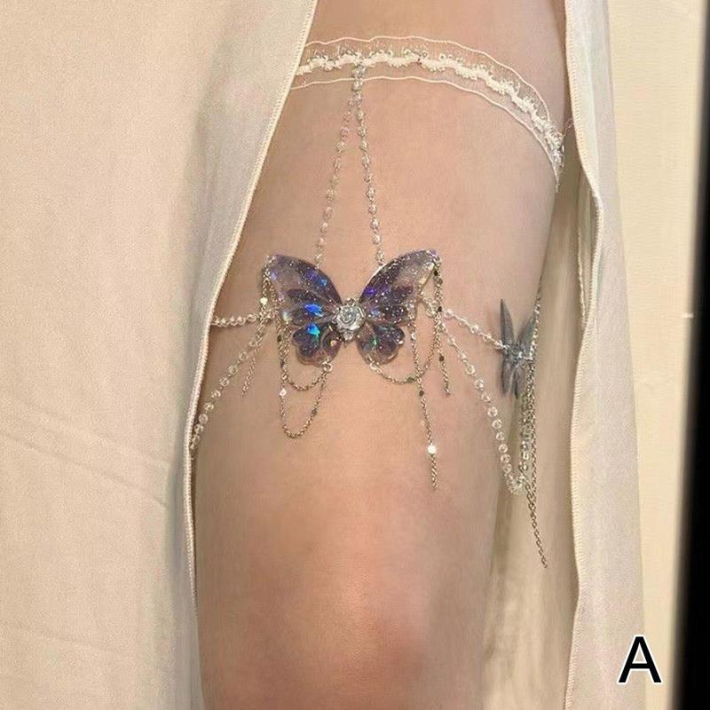 Product Introduction of Luxurious Metal Leg Chain With Butterfly Tassel Thigh Accessory Stylish Equipment For Girls 21