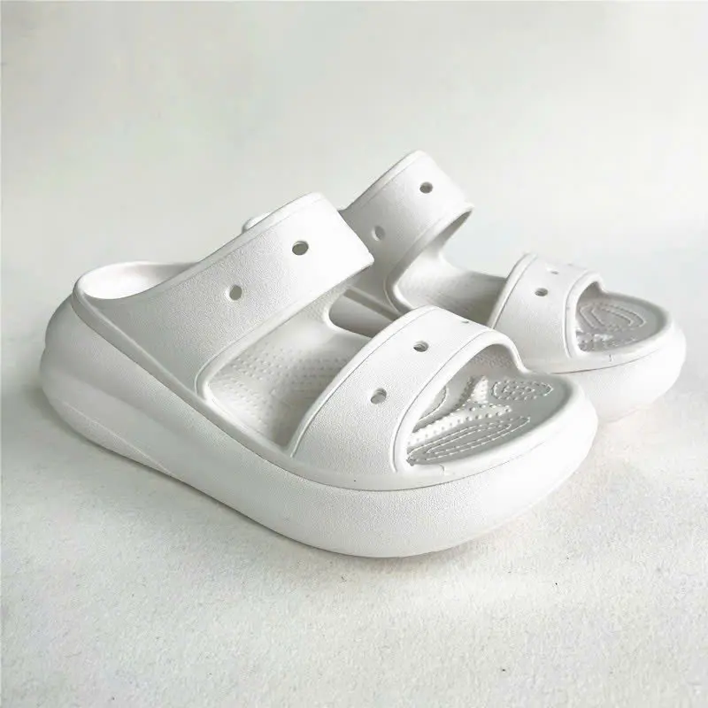 [TẶNG CHARM 3D] Dép nữ 2 quai đép đúc nguyên khối đế cao 6CM Mẫu mới 2025 7