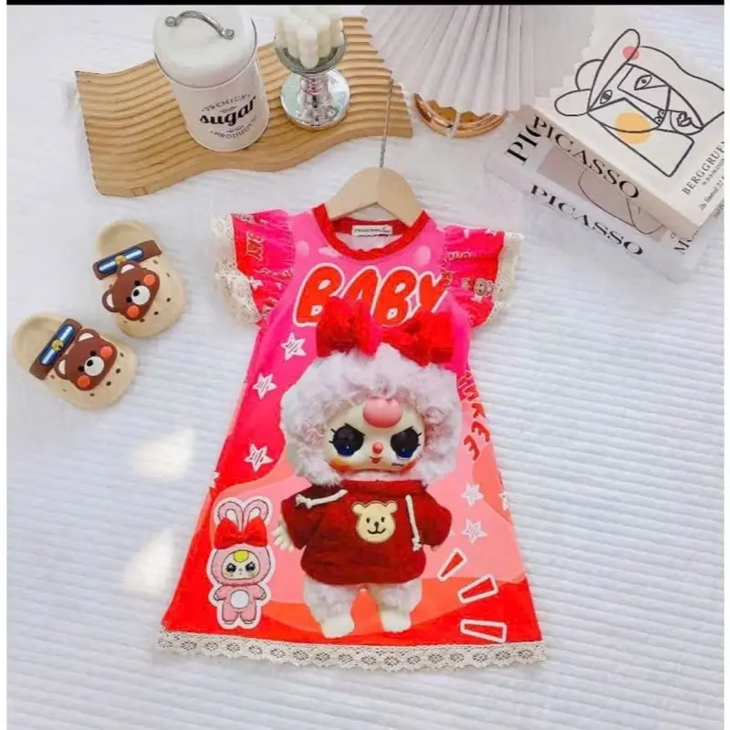 VÁY BABYTHREE PHỐI REN XINH XẮN CHO BÉ GÁI 2