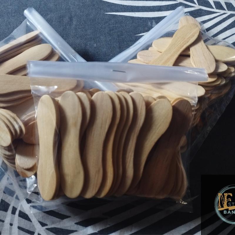 Sendok Kayu Es Krim Isi Berat 50 Gram Sendok Es Krim Kayu Stick Ice Cream Kayu Sekali Pakai Kitchenware 3