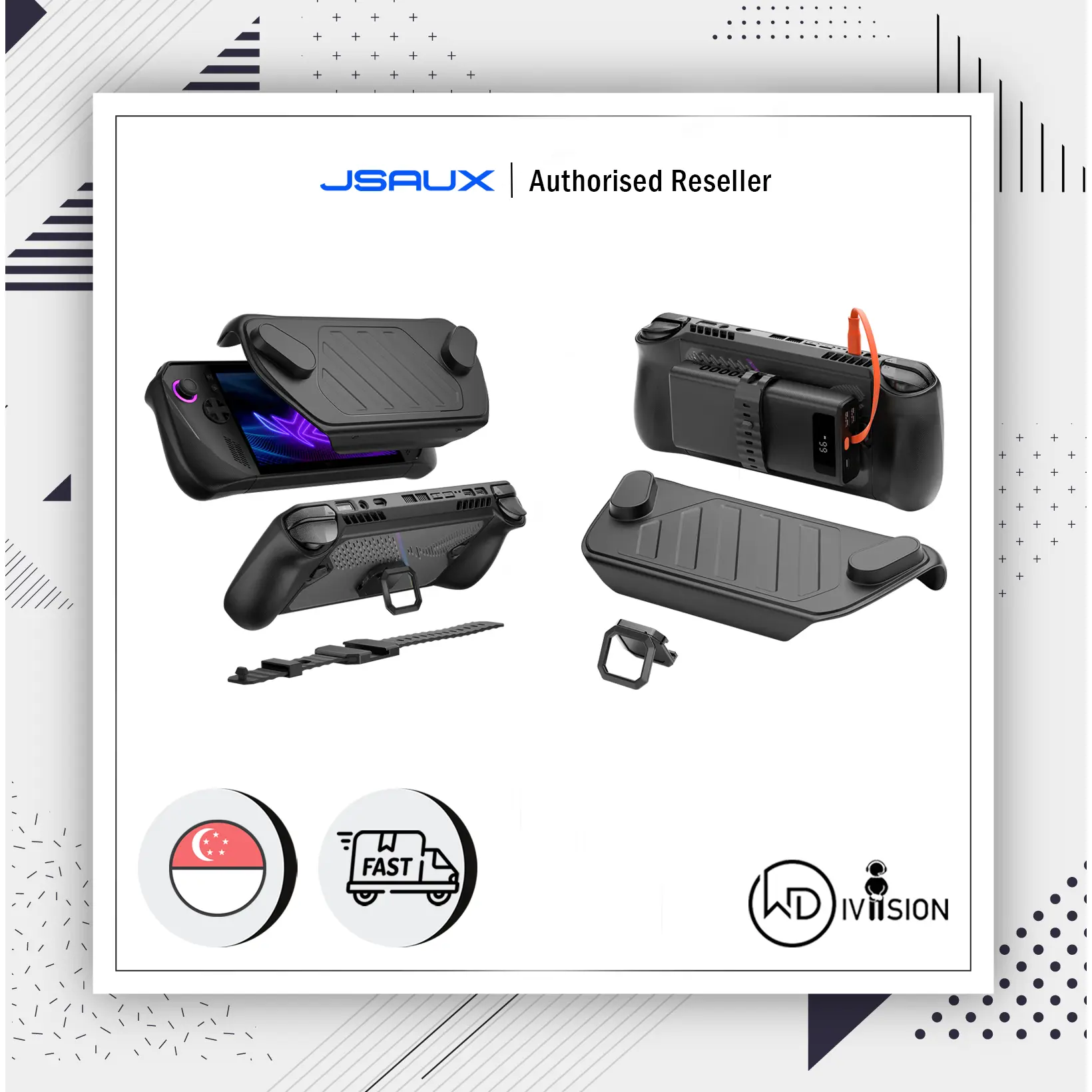 Official JSAUX ModCase for ASUS ROG Ally X - Basic Set and Power Bank Kits