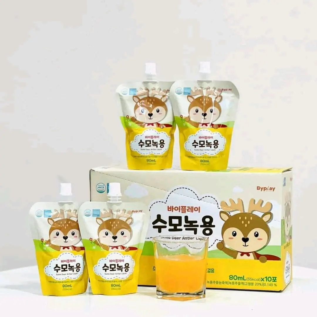 (Có tem phụ) Nước gạc hươu non Sumo Deer Antler Liquid Hàn Quốc giúp cơ thể khỏe mạnh, hộp 10 gói