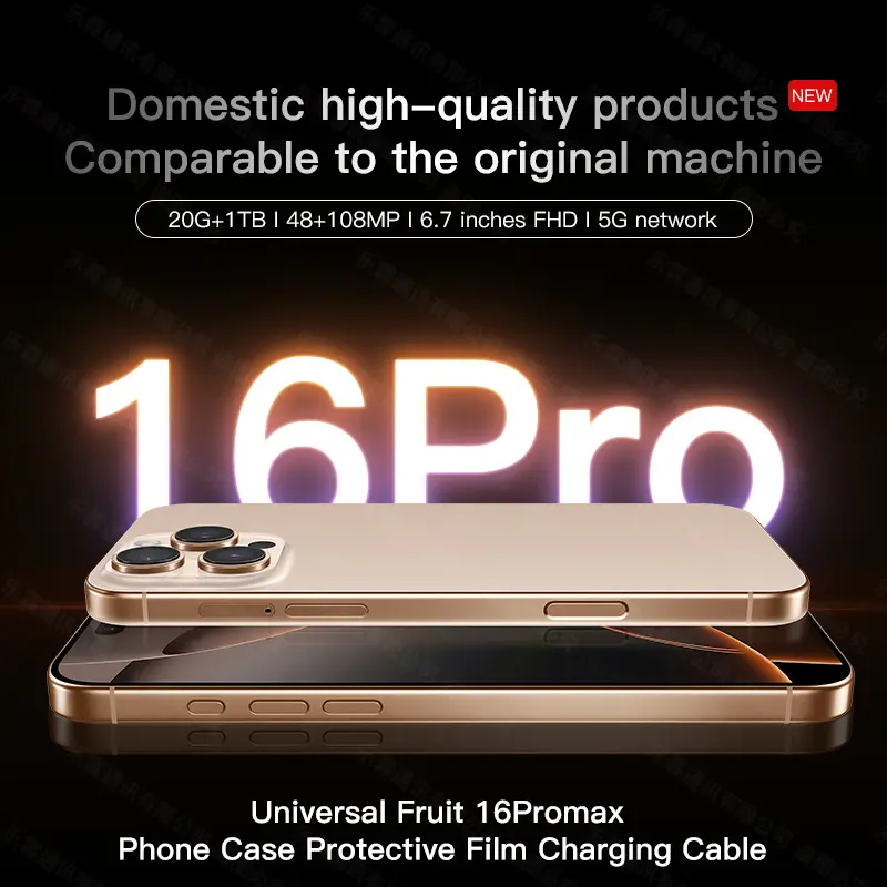 Điện thoại thông minh, iPhone 16 màu titan, Bùng nổ xuyên biên giới, Bộ xử lý nhà máy điện thoại di động 16Promax, Điểm tùy chỉnh, Nhà sản xuất Thâm Quyến, Thương hiệu nội địa cao cấp 14  pro  max  xanh  màn 15  plus điện  thoại  ip  12promax