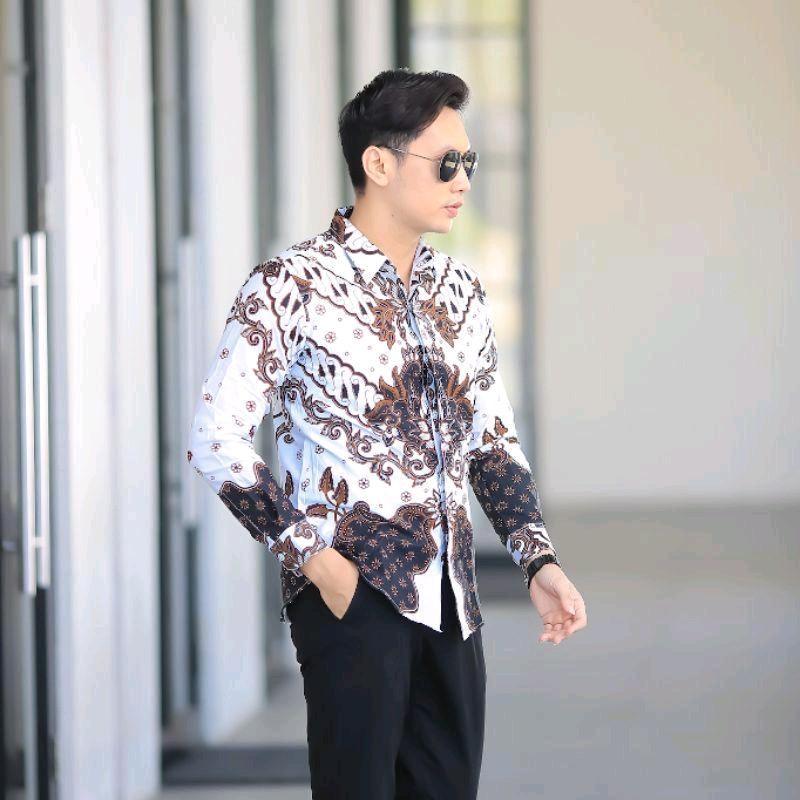 MOTIF AANTASENAA KEMEJA BATIK PRIA LENGAN PANJANG FULL FURING PREMIUM 0