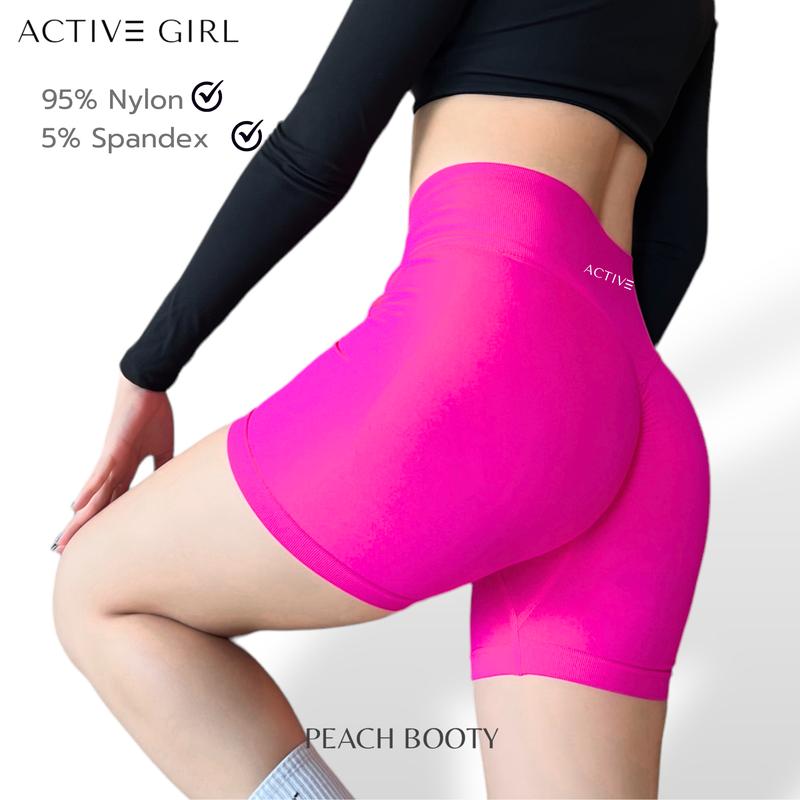 Product Introduction of Activegirl - กางเกงออกกำลังกายขาสั้น รุ่นพีชบูดี้(Peach Booty) สายฝอขาสั้น กางเกงโยคะขาสั้น 11