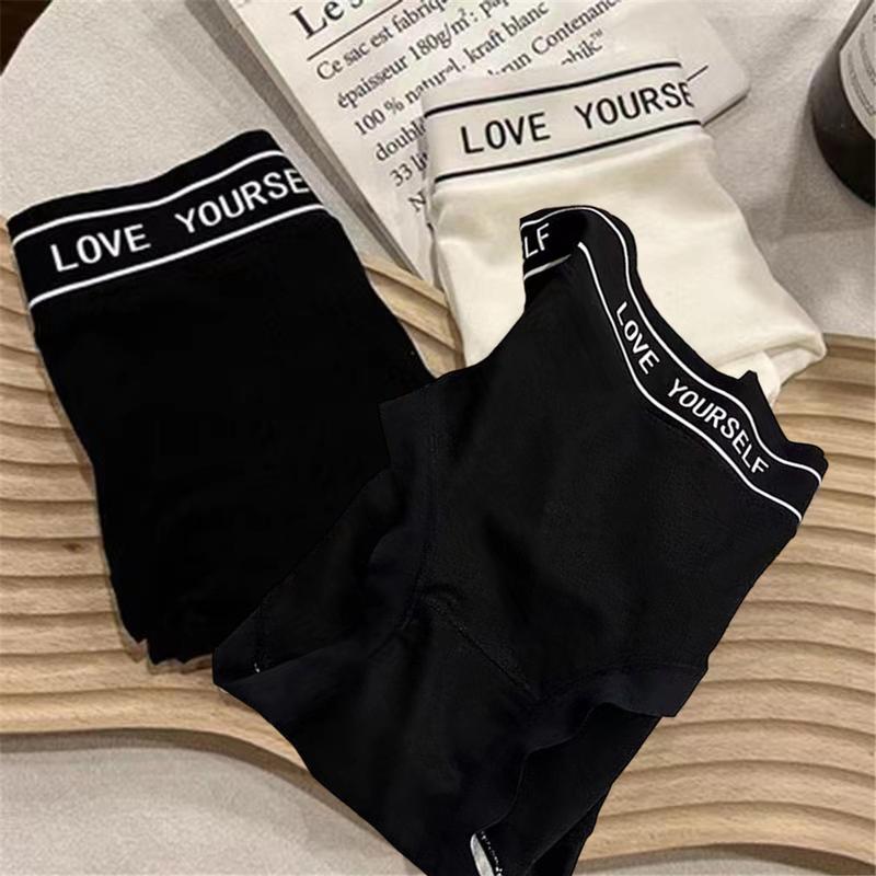 Quần Lót Cotton Cho Nữ, cạp vừa, Mềm Mại Và Thoáng Khí, Cỡ Lớn, Quần Lót Nữ, Thiết Kế Chữ Cái, Không Đường May, Thích Hợp Cho Bé Gái 4