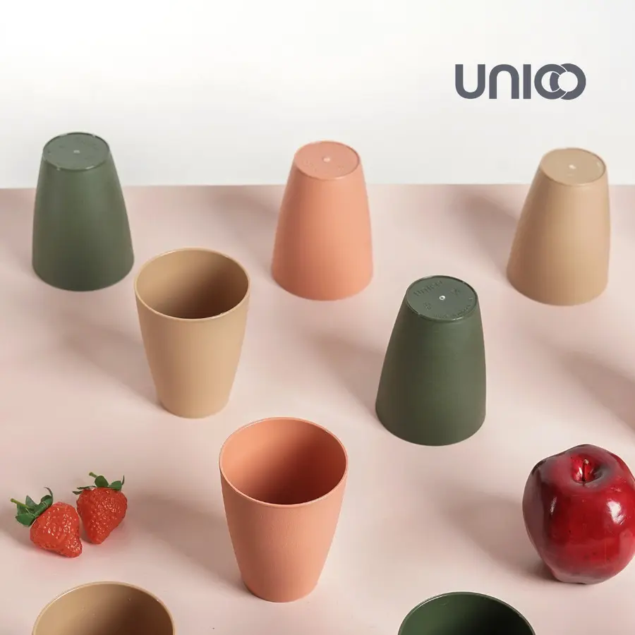 UNICO Halmstad Glass Set of 5 | Gelas Plastik Premium BPA free-Pastel Pink