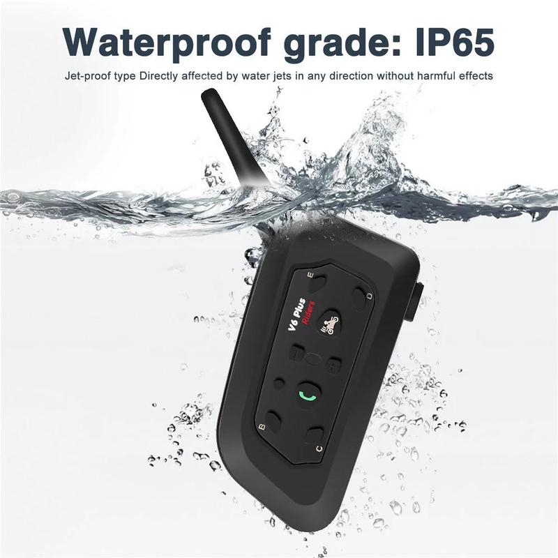 Product Introduction of Motorcycle Helmet Intercom Headset, Motorcycle Bluetooth-compatible Helmet Headset Walkie Talkies, Waterproof Full Duplex Communicator for Riders 4