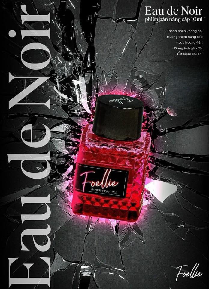 Product Introduction of Màu Hồng Đen  quyến rũ Nước Hoa VK Foellie Eau De bijou Inner Perfume (tặng kèm 1 miếng mặt nạ nhau thai Nữ Women Cosmetic Xịt Thơm 10ML 1
