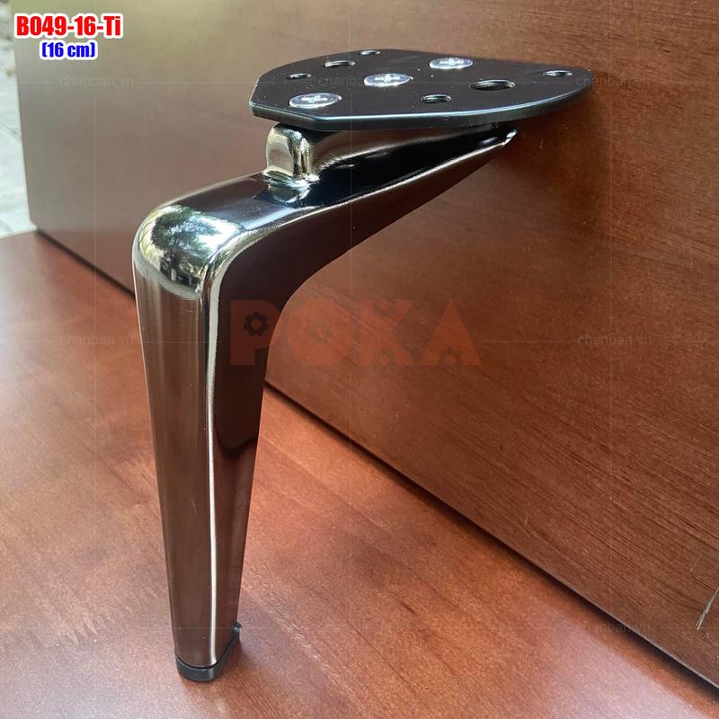 Chân ghế sofa B049 chiều cao 15cm 16cm 18cm có 3 màu titan - vàng - đen 2