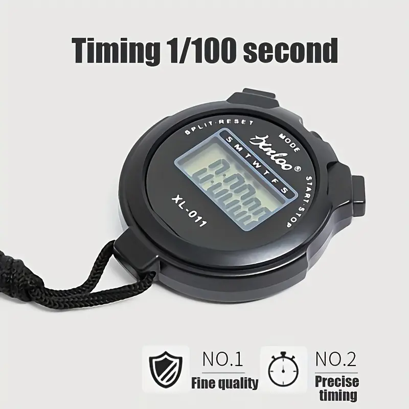 1pc Electronic Stopwatch, Multifunctional, Digital Display, Battery Powered, 36V, ABS Material, Non-rechargeable Button Battery (Diameter20mm), with Referee Timer, for Sports, Fitness, Running, Track and Field Training, Birthday, Christmas 4