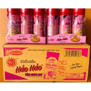 combo 4 lọ Muối chấm Hảo Hảo tôm chua cay ( mẫu mới - ngon hơn ), bột chấm siêu ngon huyền thoại nâng tầm mọi món ăn 4