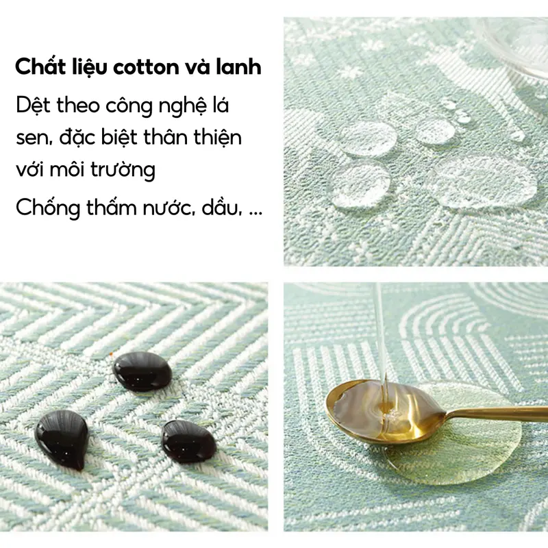 Khăn Trải Bàn Chống Thấm, Khăn Trải Bàn Decor, Trải Bàn Ăn, Bàn Trà, Bàn Làm Việc, Phong Cách Bắc Âu 7