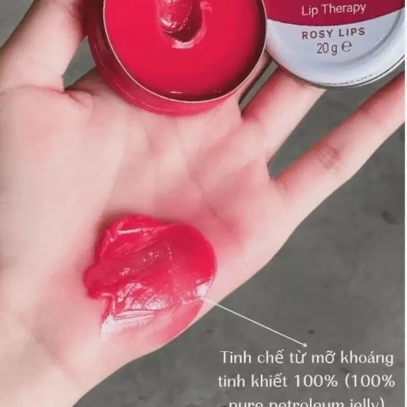 [VSL] Son Dưỡng Môi Vỏ Thiếc Lip Therapy Rose Lip 20g Women Mỹ Phẩm Nữ 1
