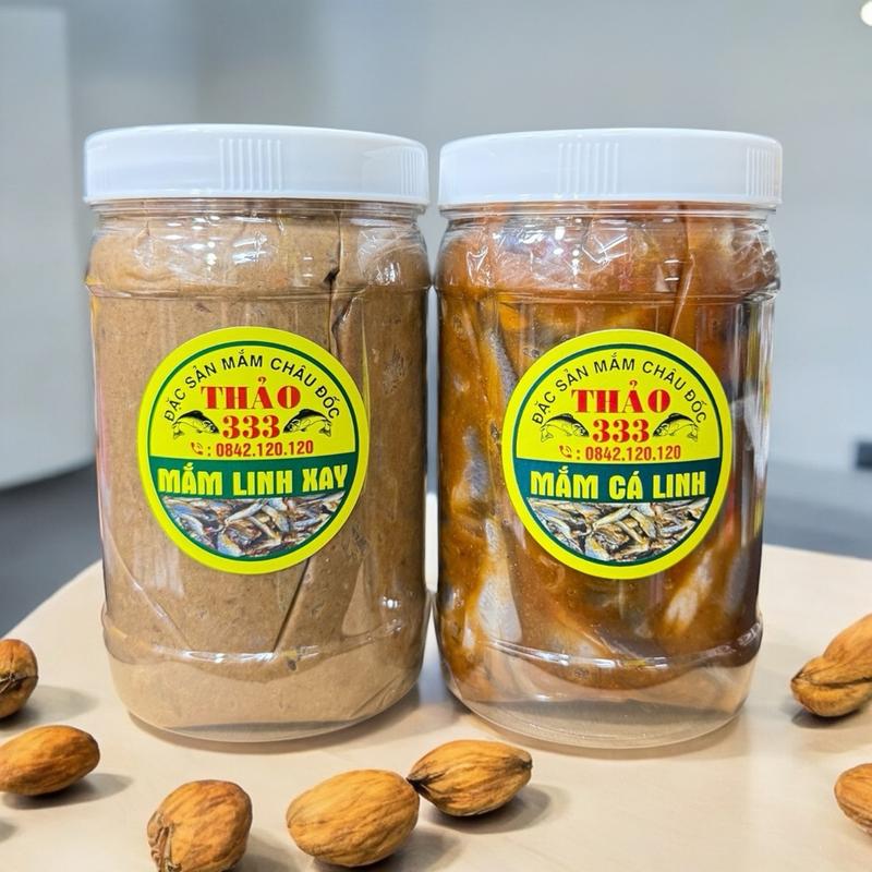 Combo 2Kg (1kg Mắm Cá Linh Con & 1kg Linh Xay - Mắm Châu Đốc Vị Mặn Dịu - Dùng để nấu lẩu mắm , mắm kho , chưng thịt hột vịt Food Gia Vị