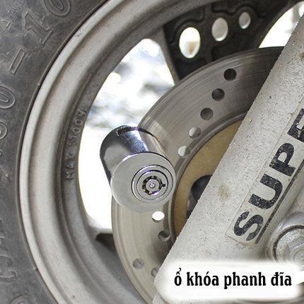 KHÓA PHANH ĐĨA XE MÁY, XE ĐẠP HỢP KIM THÉP CAO CẤP CHỐNG TRỘM 2