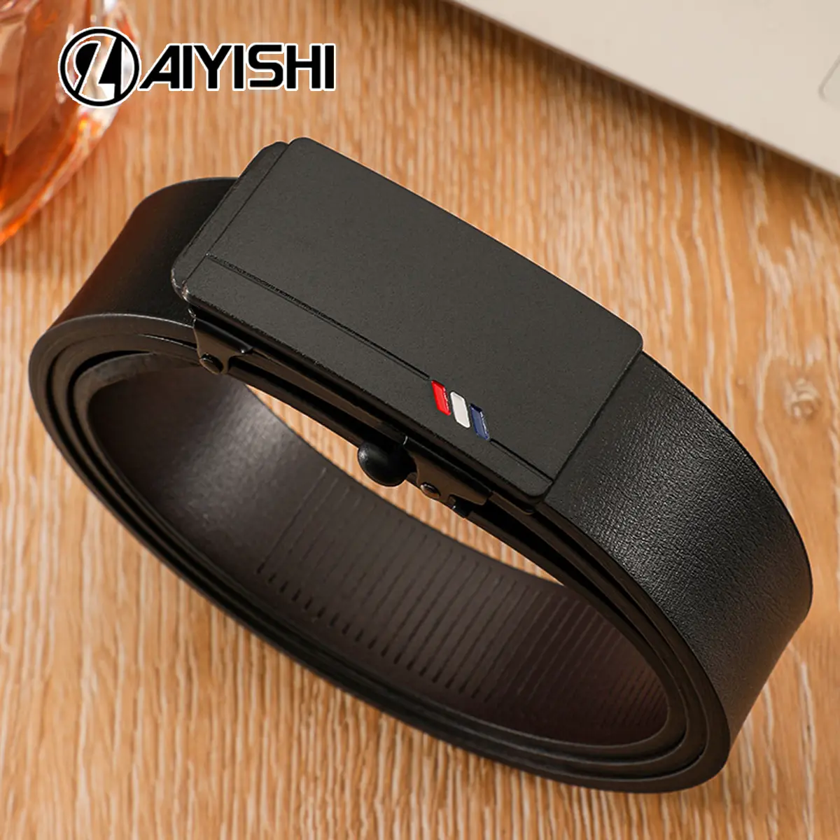 Thắt Lưng Nam, Chính Hãng D28, Được Thiết Kế Bởi Aiyishi, Khóa Tự Động, Thanh Lịch Và Năng Động.