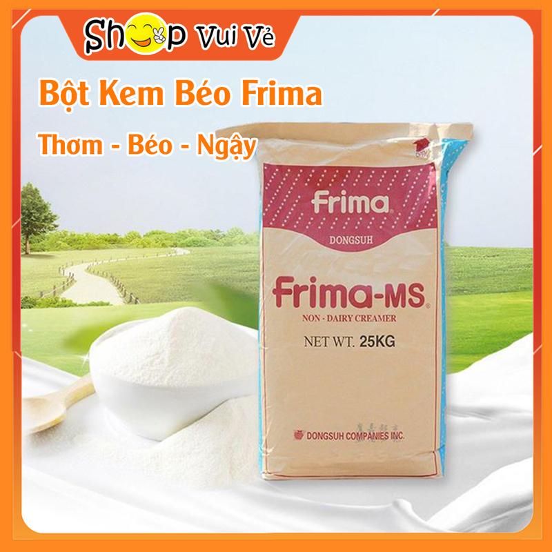 Bột Kem béo Frima Hàn Quốc bao 25kg có tách Lẻ 500g, 1Kg - Nguyên liệu pha trà sữa các loại đồ uống